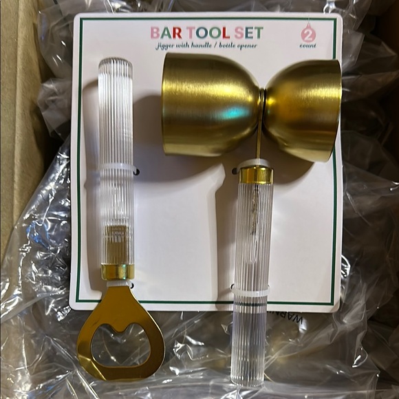 Gold Bar Tool Set with Clear Handles (lot of 10) - Picture 1 of 5